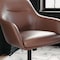 Martha Stewart Rayna Upholstered Office Chair in Saddle Brown/Oil Rubbed Bronze CH-220921-6-BR-BK-MS - alternate 7